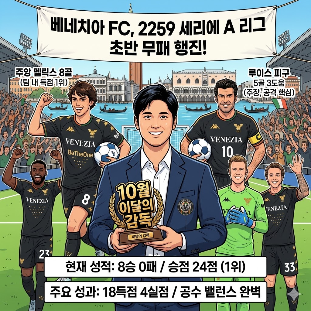 [돌풍] 베네치아, 2259 세리에A 초반 압도적 1위!